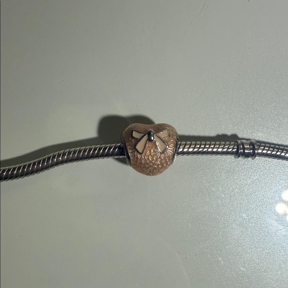 Pandora Heart Bow Charm